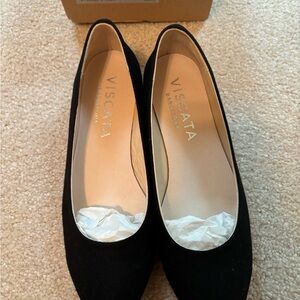 Viscata Rubina Canvas Black Espadrille Flat